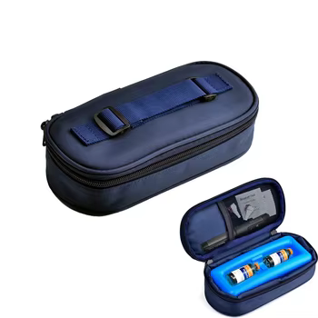 Portable insulin travel case