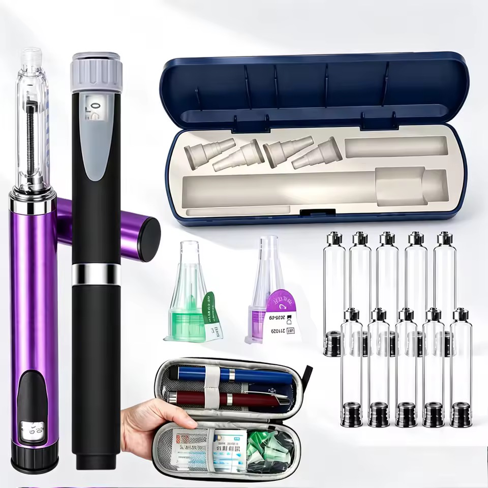 Reusable pen and cartridge accessory kit