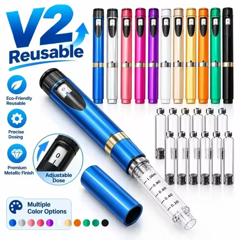V2 reusable injection pen — colour options
